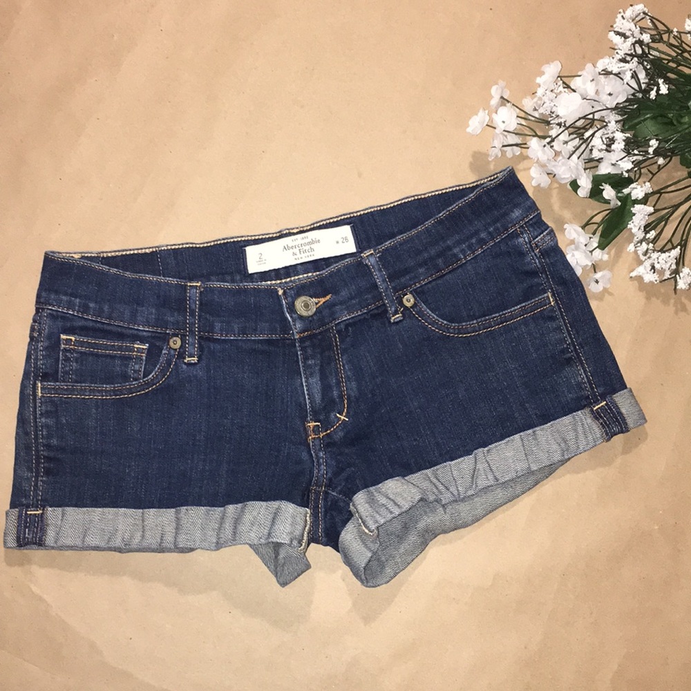 A&F denim shorts
